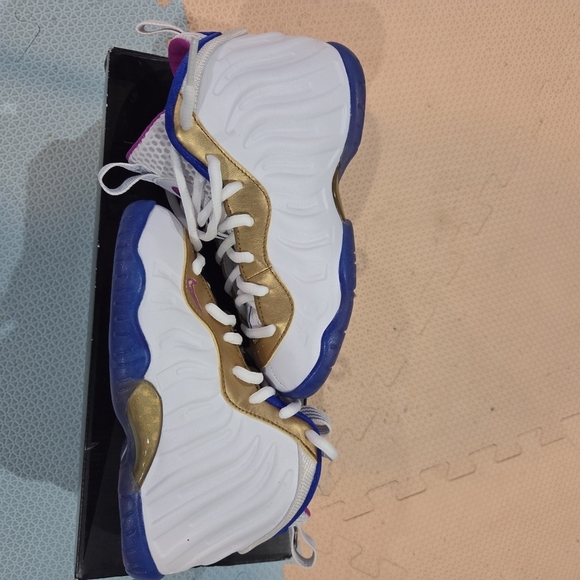 Nike Little Posite One (PS) Little Girls Multicolor Sneakers Size 13c - Picture 6 of 10